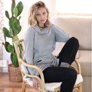 Neon Buddha Twist & Shout Tunic Sweater XS